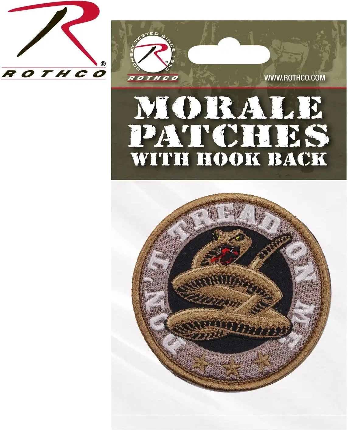 Rothco Don’t Tread on me Round Morale Patch Bulk Packaging
