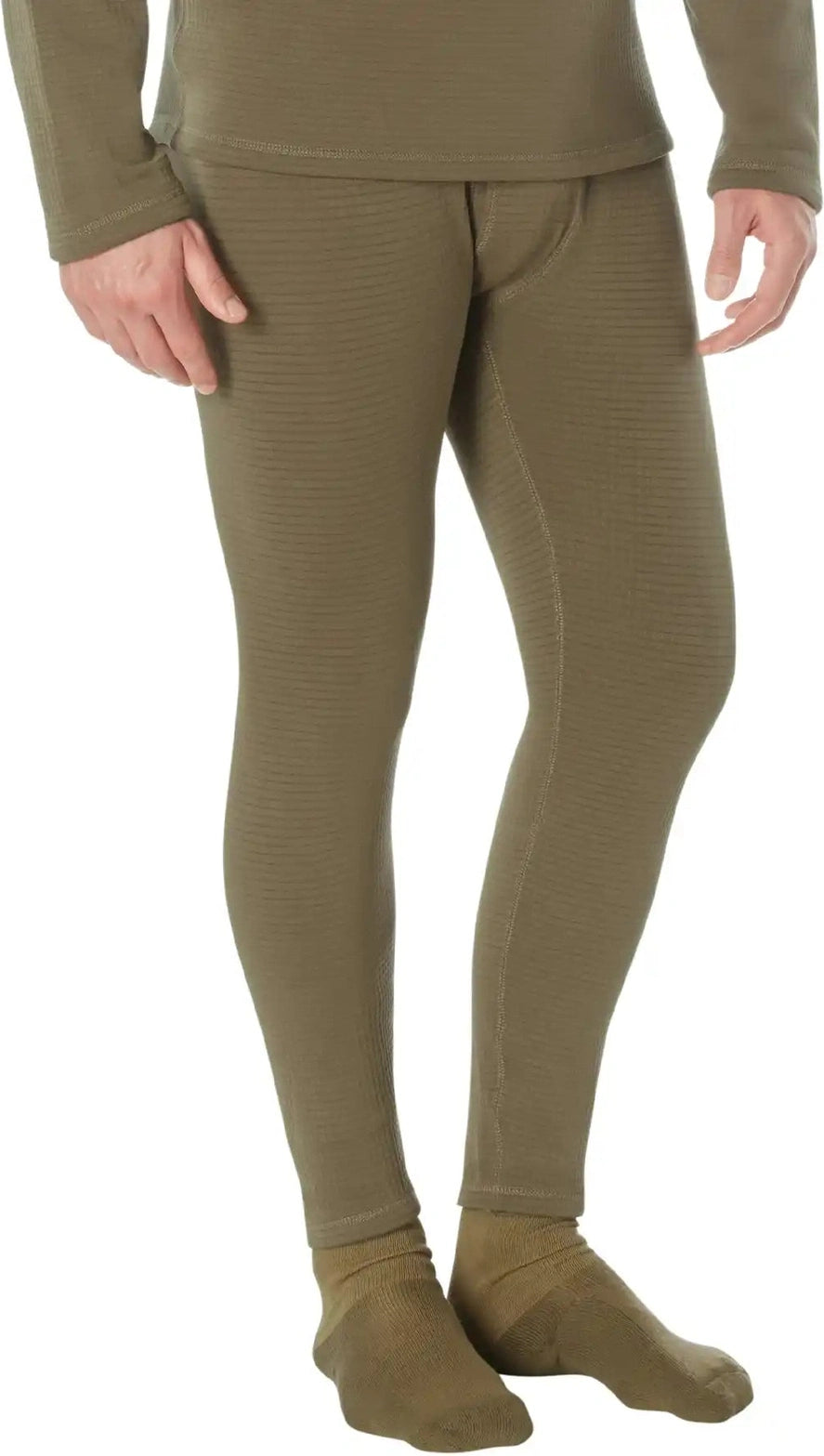 Rothco Ecwcs Gen Iii Mid-weight Underwear Bottoms (level Ii) - Ar 670-1 Coyote Brown / Xs