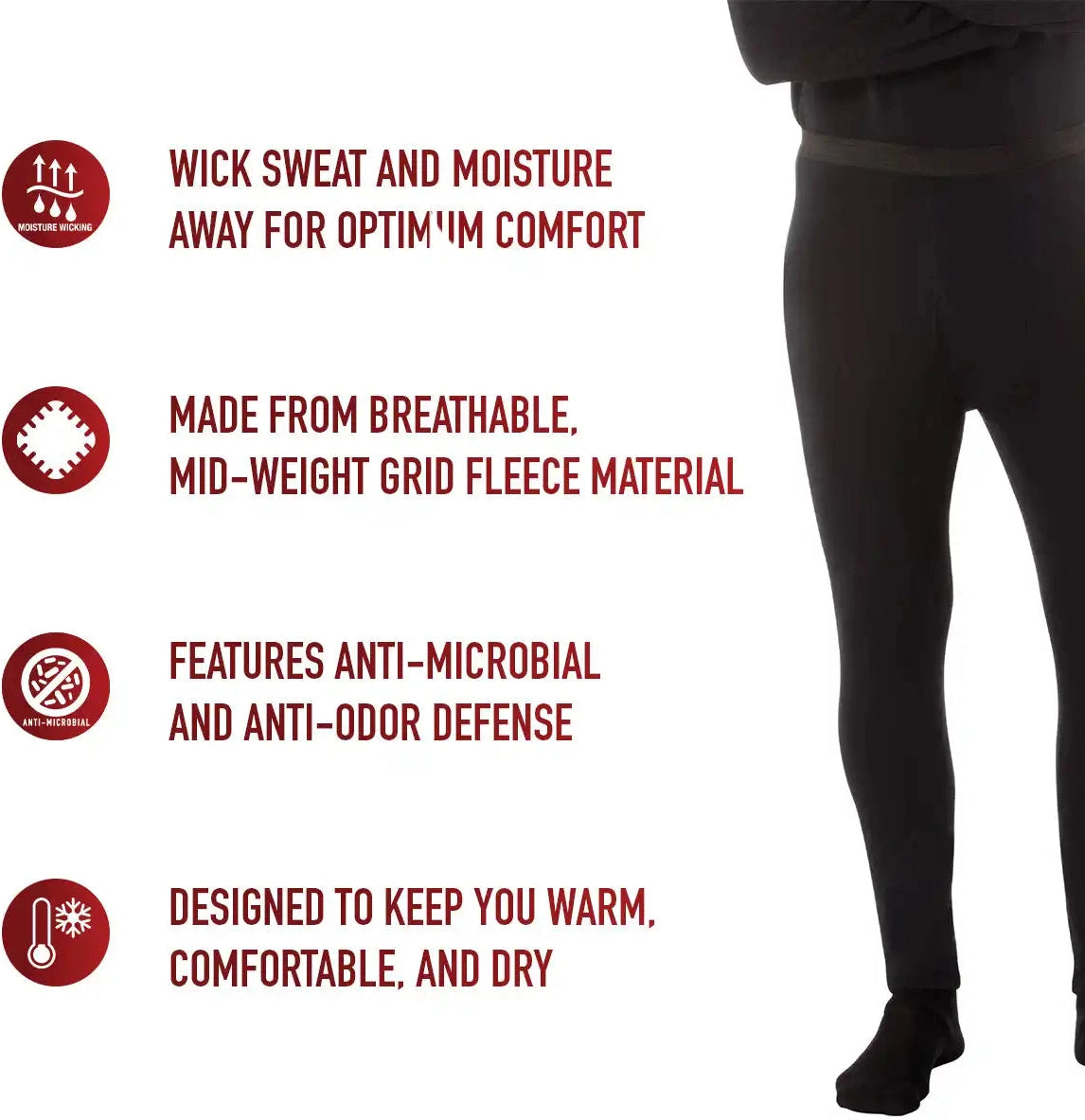 Rothco Ecwcs Gen Iii Mid-weight Underwear Bottoms (level Ii)