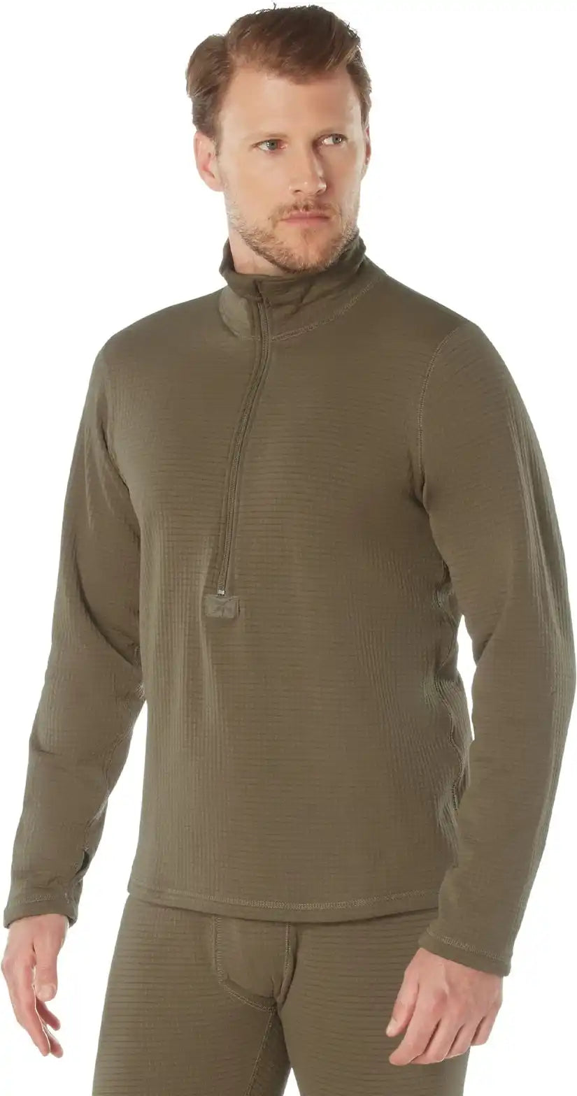 Rothco Ecwcs Gen Iii Mid-weight Underwear Top (level Ii) - Ar 670-1 Coyote Brown / Xs