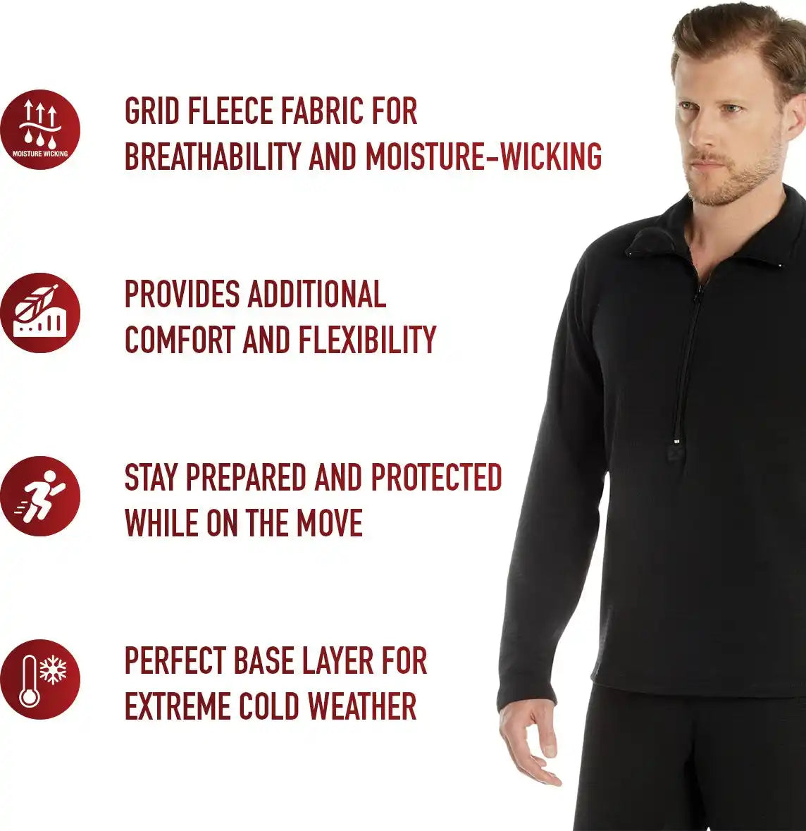 Rothco Ecwcs Gen Iii Mid-weight Underwear Top (level Ii)