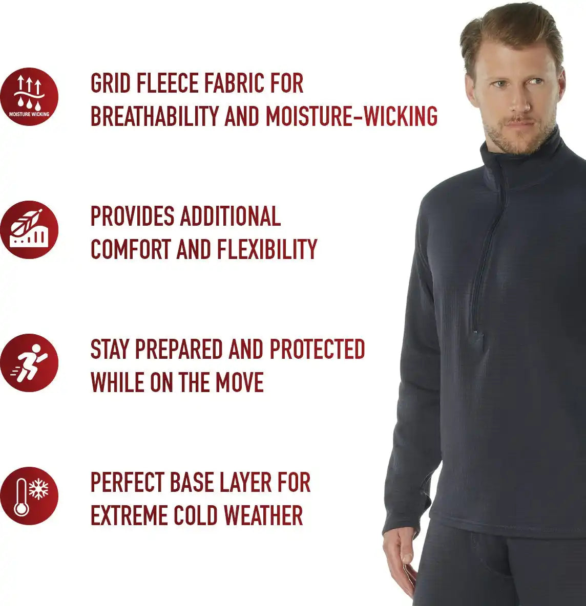 Rothco Ecwcs Gen Iii Mid-weight Underwear Top (level Ii)