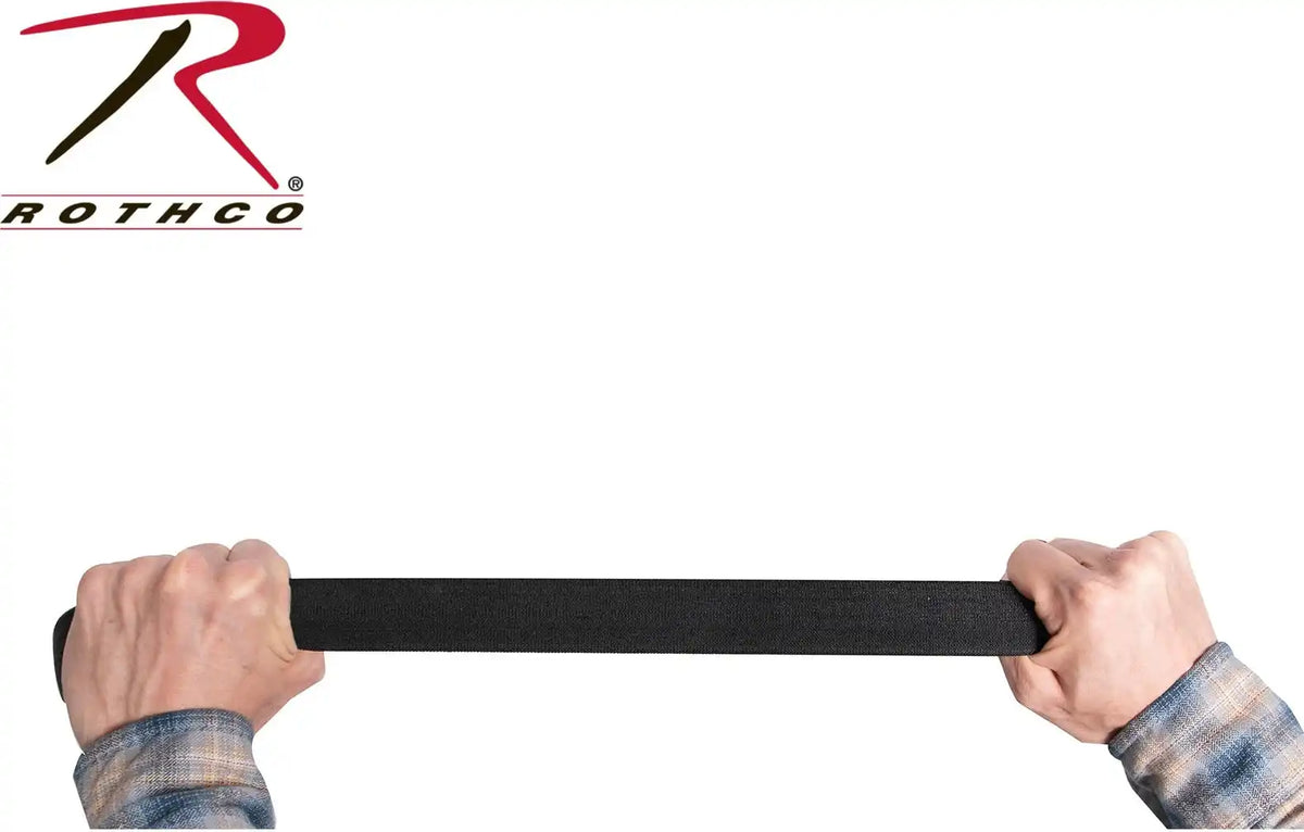 Rothco Elastic Stretch Web Belt - 54 Inches Long | Black