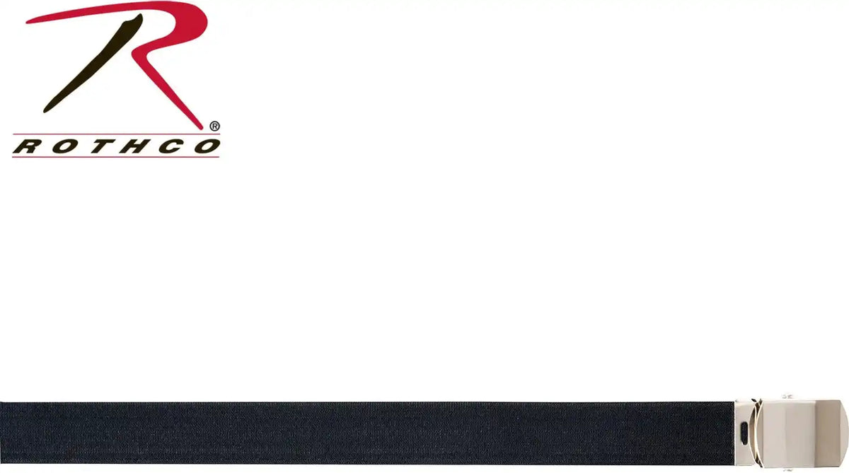 Rothco Elastic Stretch Web Belt - 54 Inches Long | Black
