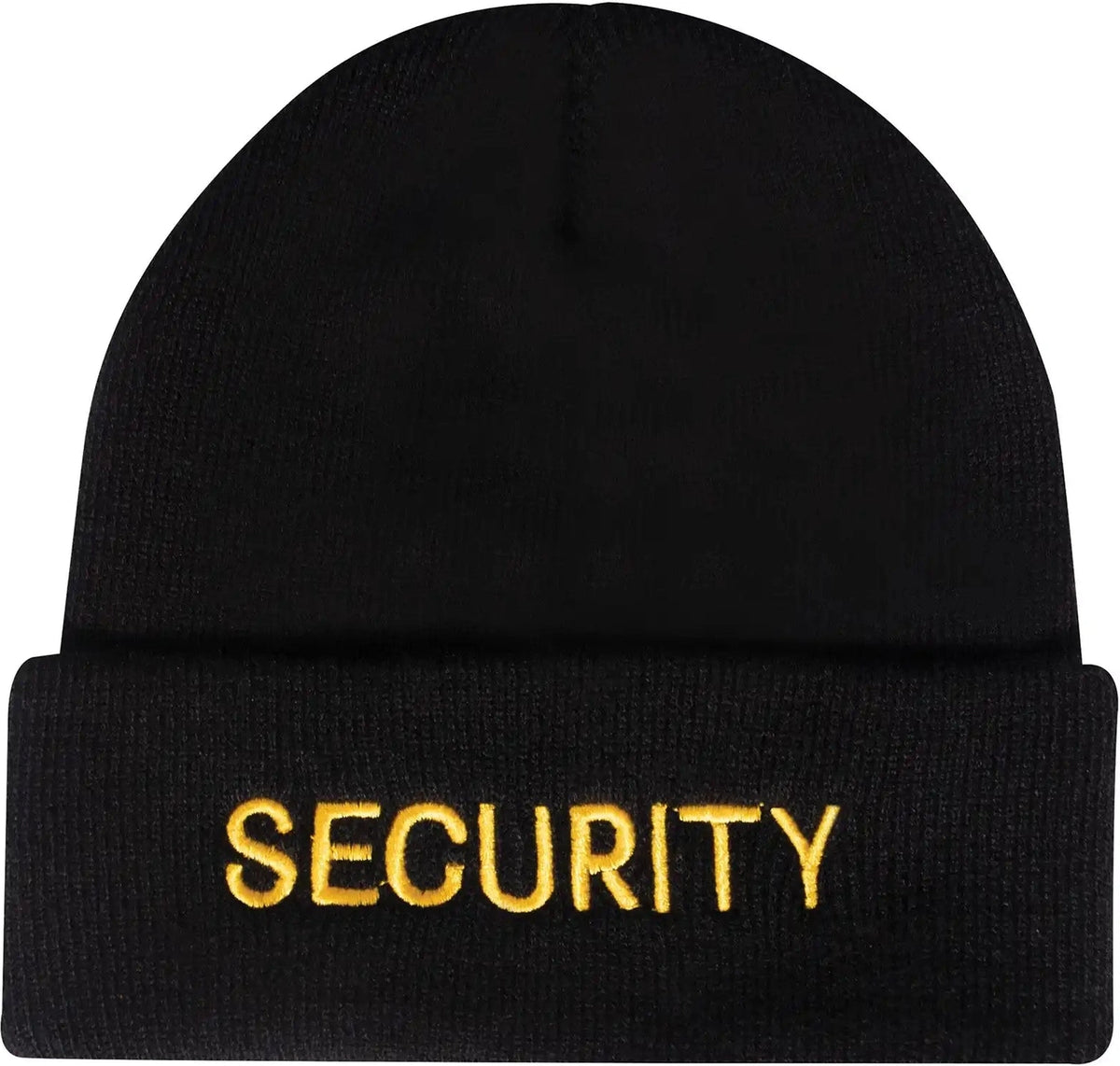 Rothco Embroidered Security Watch Cap - Black & Gold