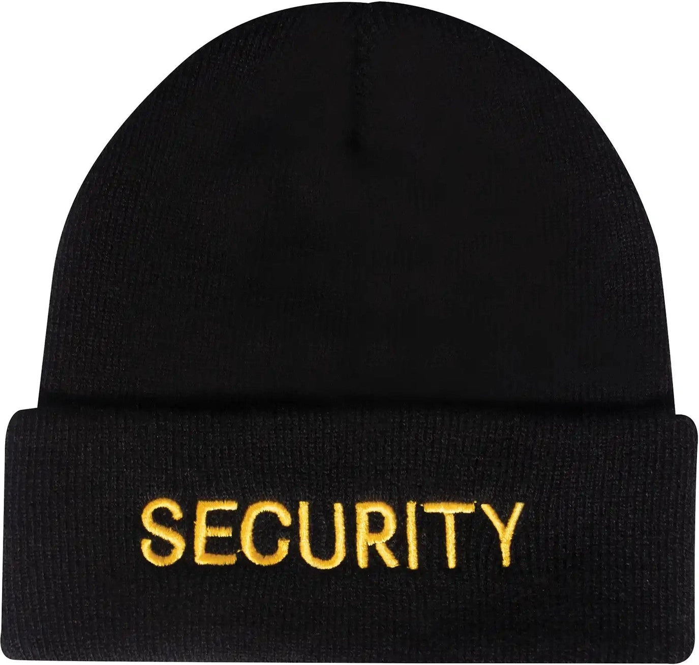 Rothco Embroidered Security Watch Cap - Black & Gold