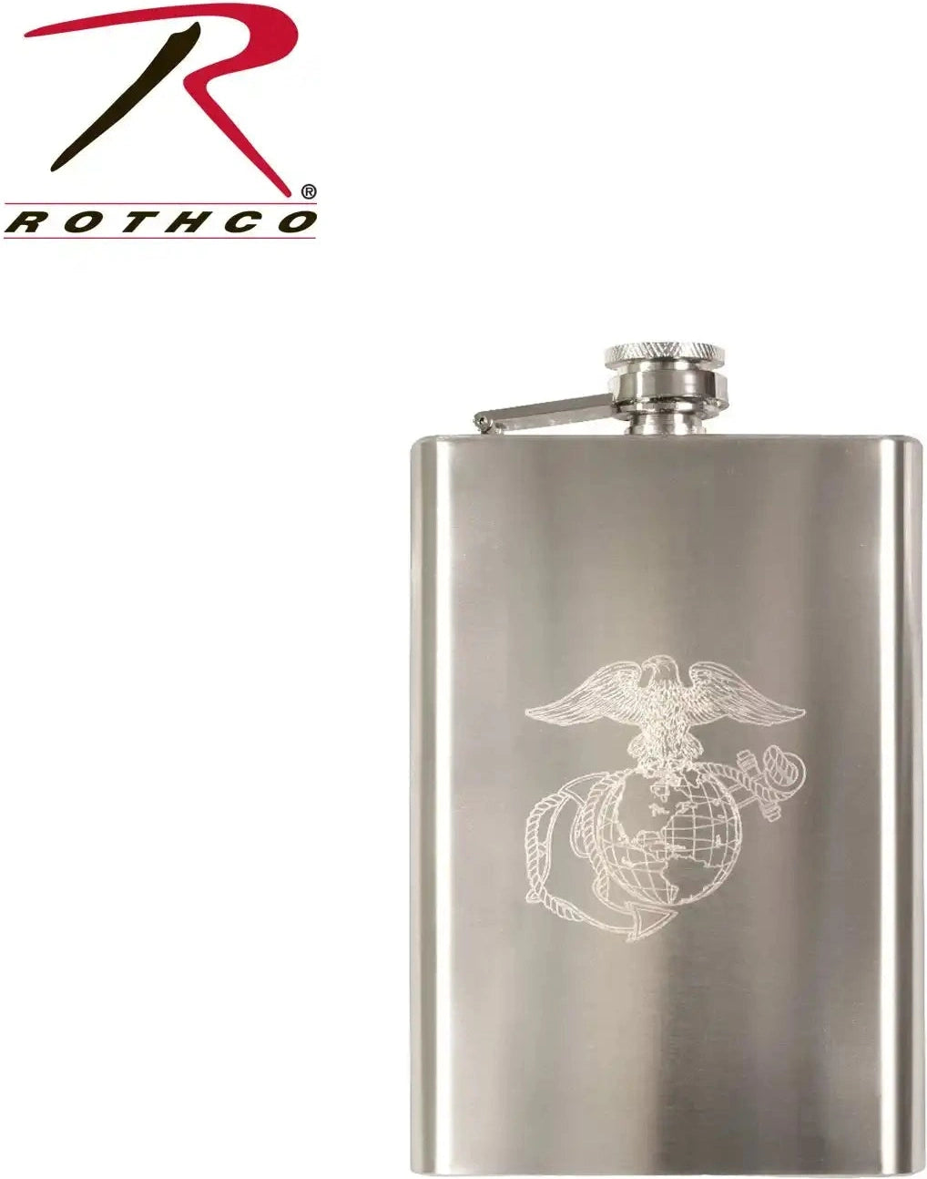 Rothco Engraved Usmc Stainless Steel Flask - Marines