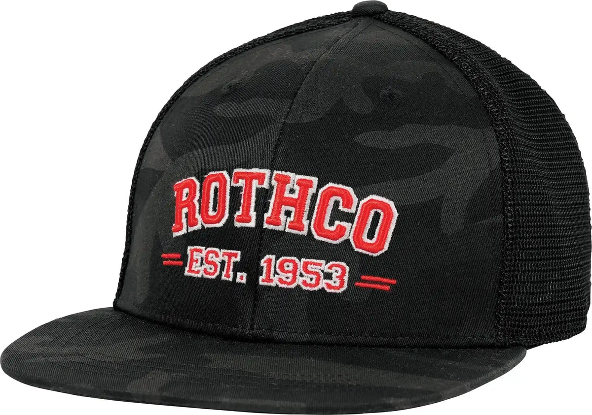 Rothco Est. 1953 Embroidered Midnight Black Camo Trucker Hat