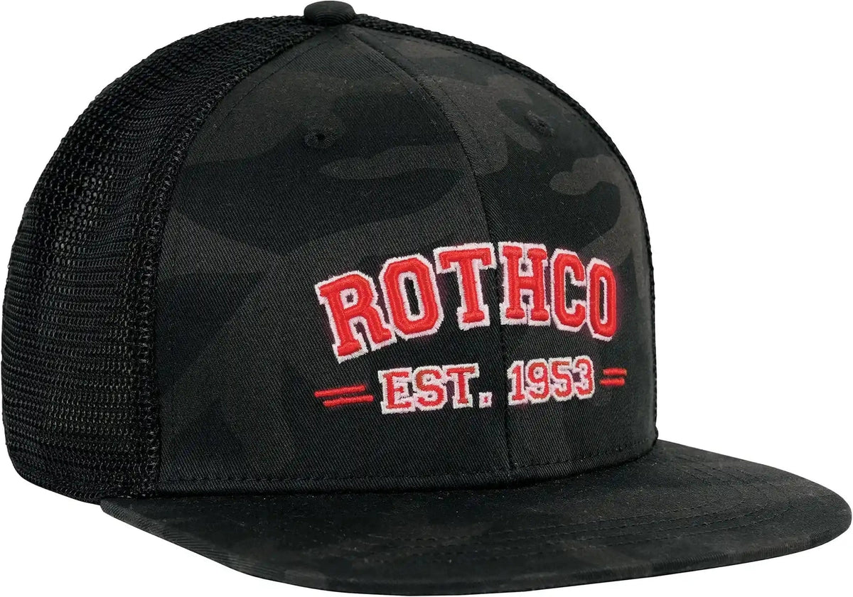 Rothco Est. 1953 Embroidered Midnight Black Camo Trucker Hat