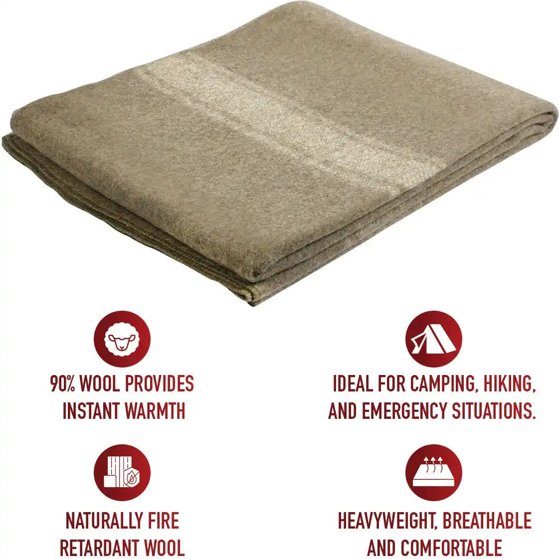 Rothco European Surplus Style Wool Blanket