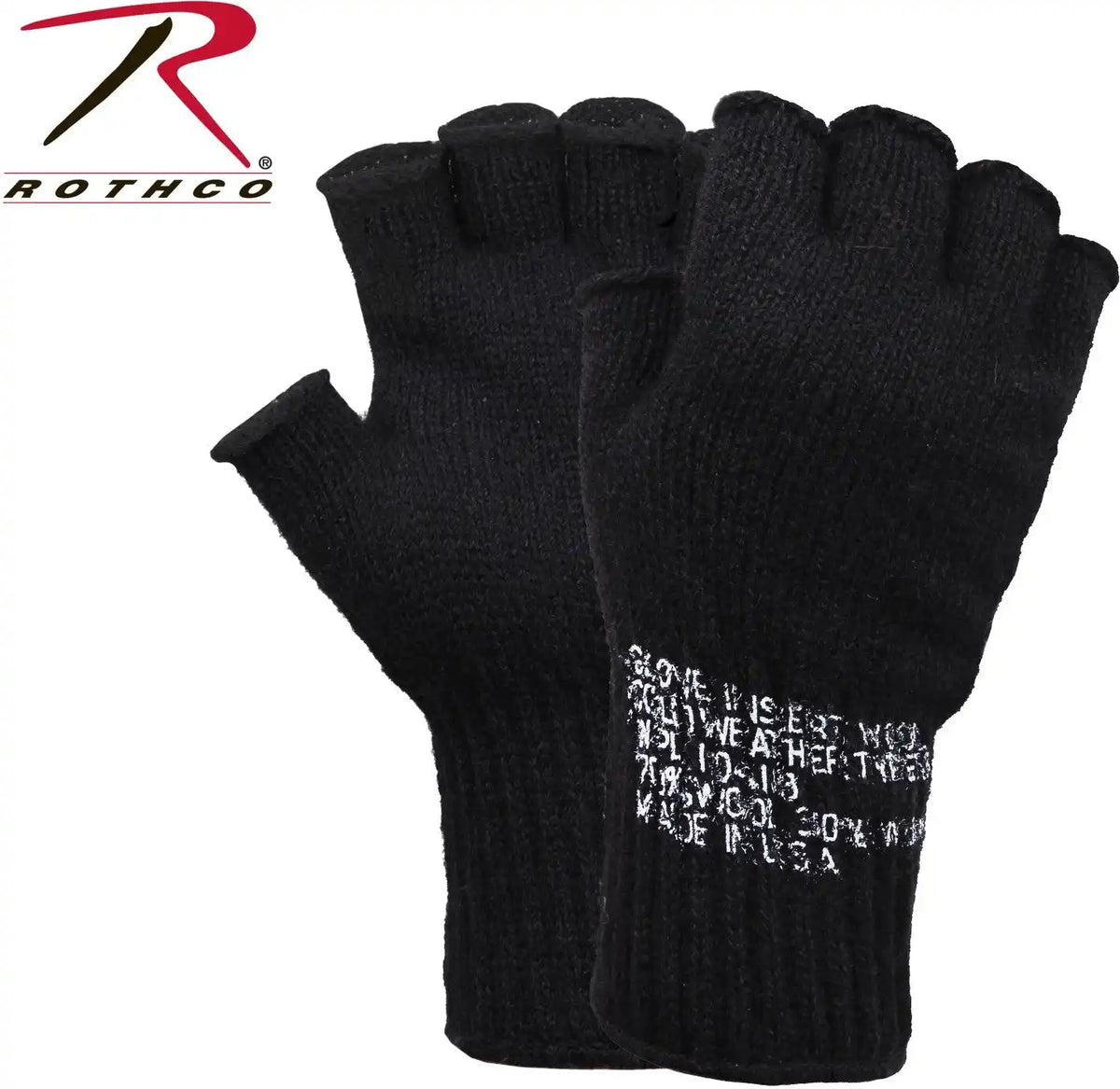 Rothco Fingerless Wool Gloves