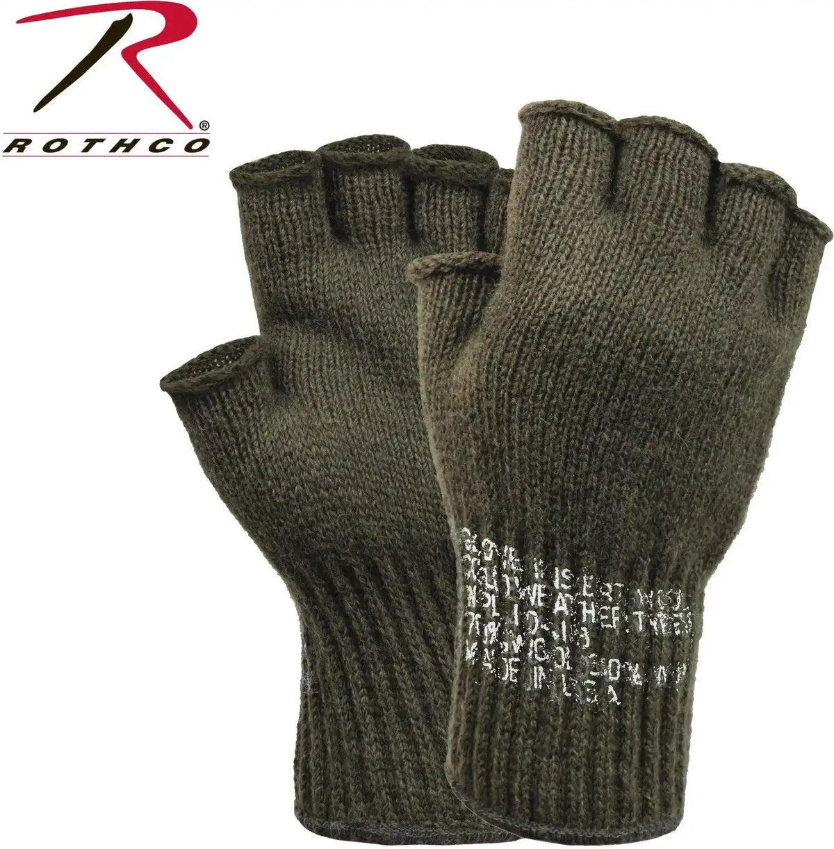 Rothco Fingerless Wool Gloves