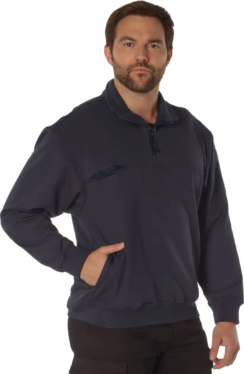 Rothco Firefighter / Ems Quarter Zip Job Shirt