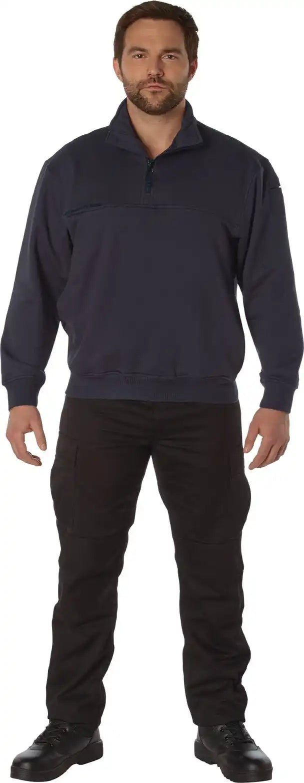 Rothco Firefighter / Ems Quarter Zip Job Shirt