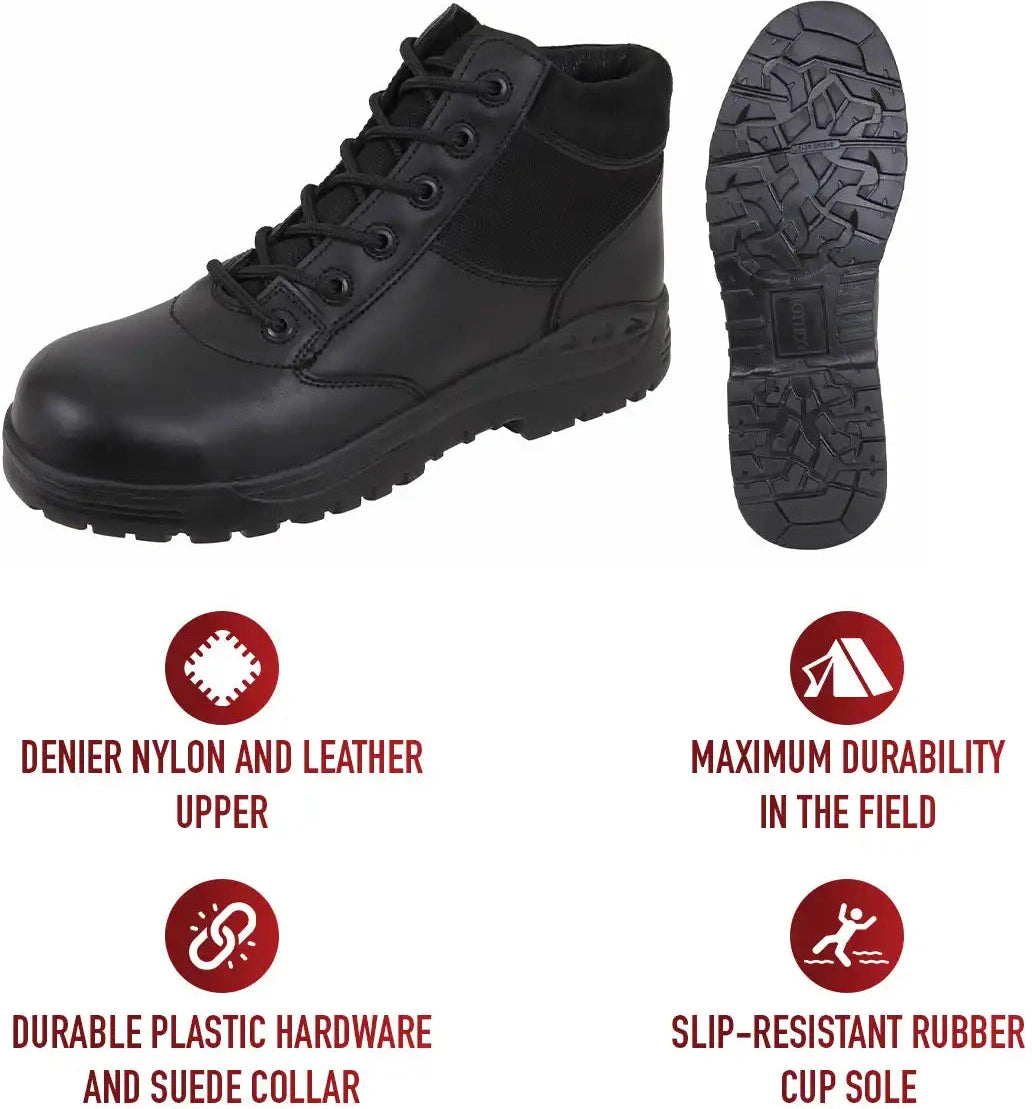 Rothco Forced Entry Composite Toe Tactical Boots 6 Inch Black / 9.5