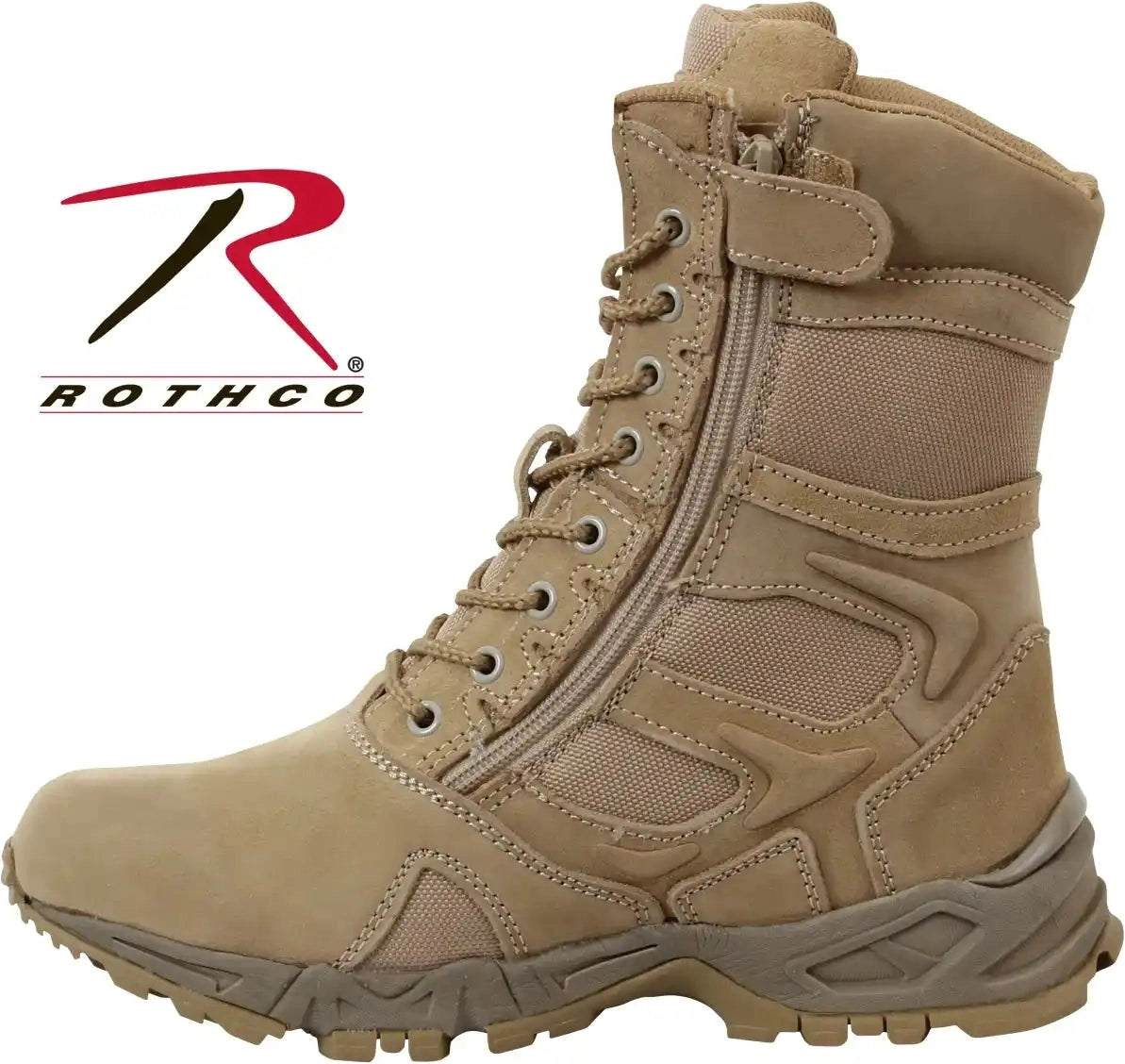 Rothco Forced Entry Deployment Boots with Side Zipper - 8 Inch