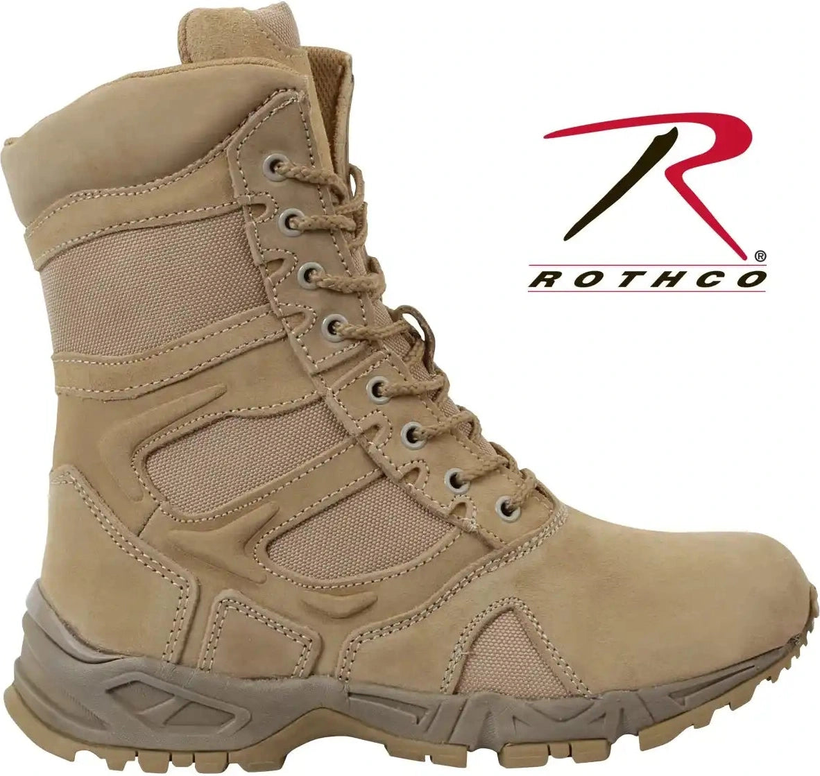 Rothco Forced Entry Deployment Boots with Side Zipper - 8 Inch