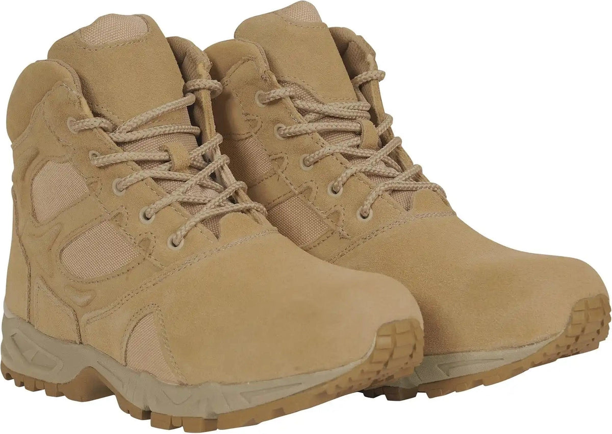 Rothco Forced Entry Desert Tan Deployment Boot - 6 Inch - Regular