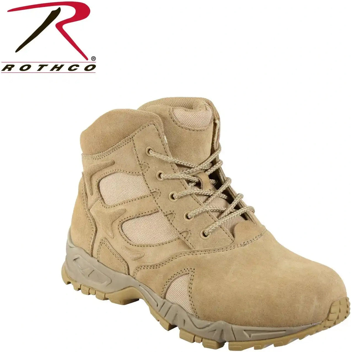 Rothco Forced Entry Desert Tan Deployment Boot - 6 Inch - Regular