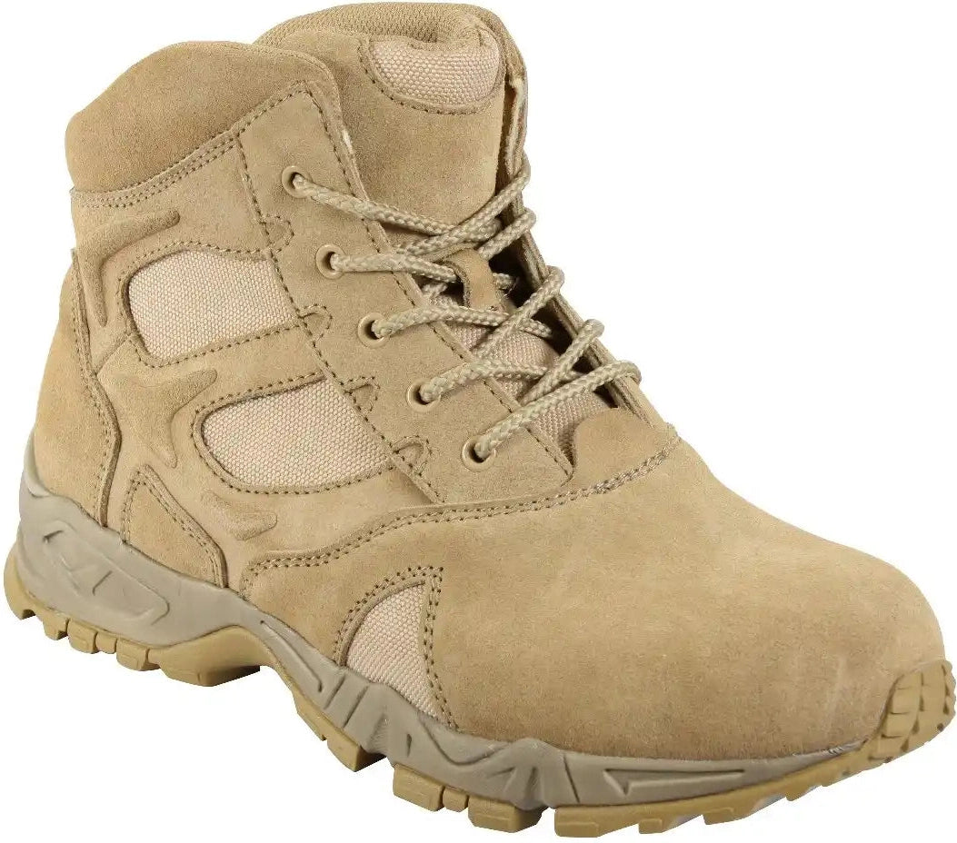 Rothco Forced Entry Desert Tan Deployment Boot - 6 Inch - Regular