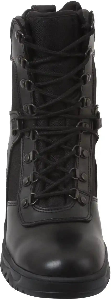 Rothco Forced Entry Tactical Boot with Side Zipper 8 Inch Black / 8.5