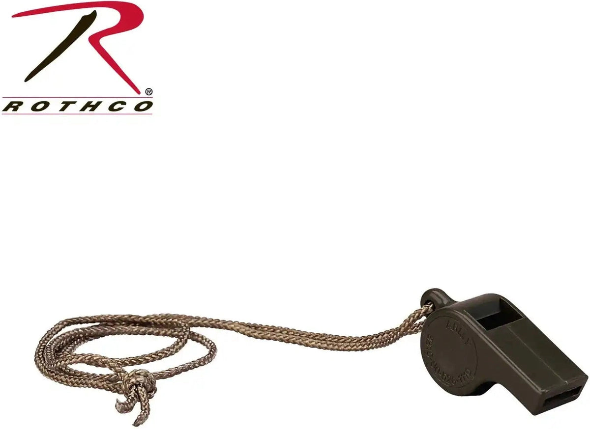 Rothco G.i. Style Police Whistle Olive Drab