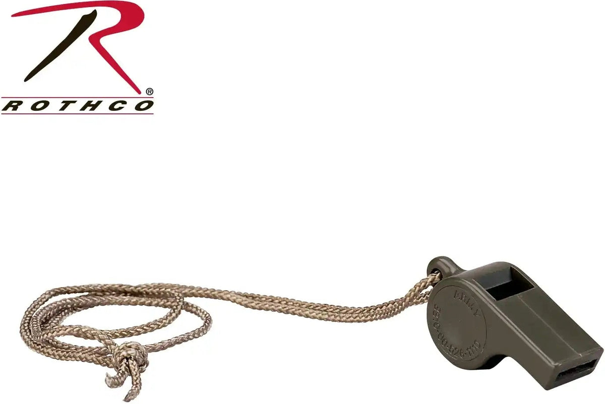 Rothco G.i. Style Police Whistle Olive Drab