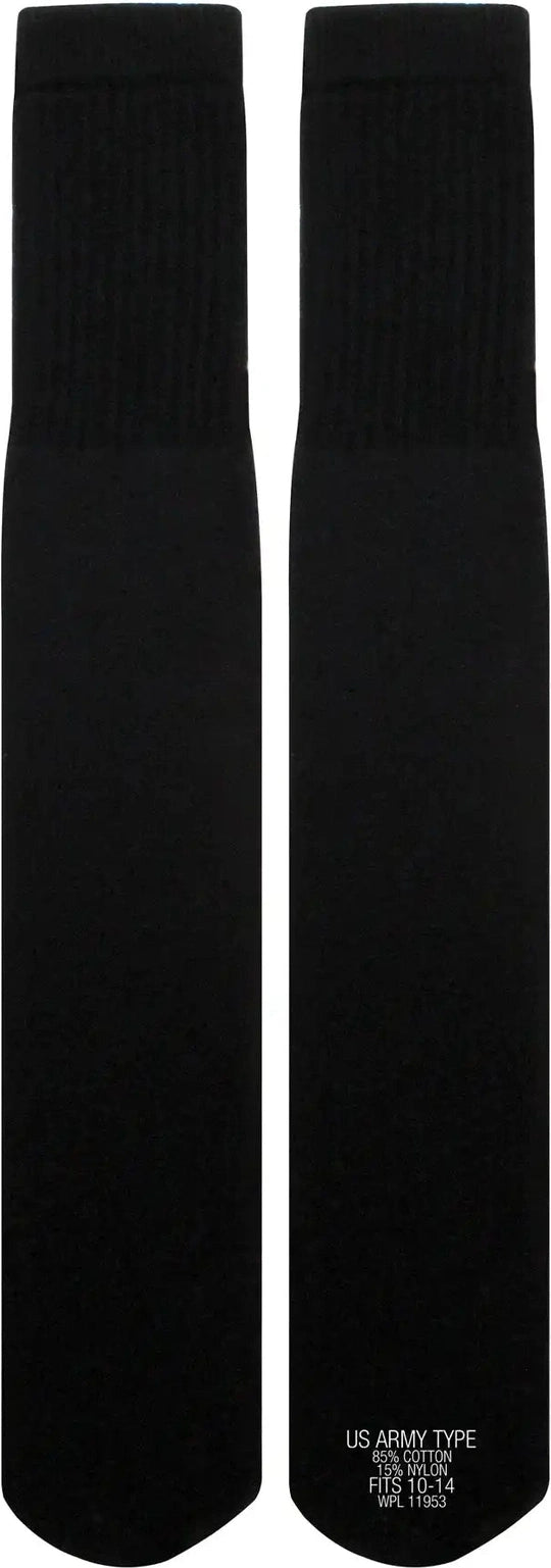 Rothco G.i. Style Tube Socks Black