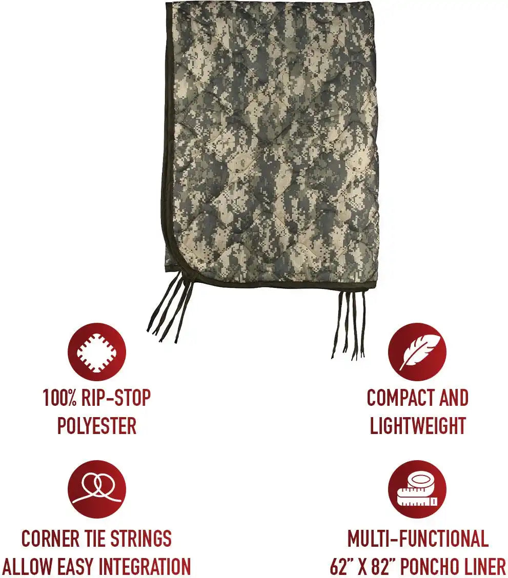 Rothco G.i. Type Camo Poncho Liner