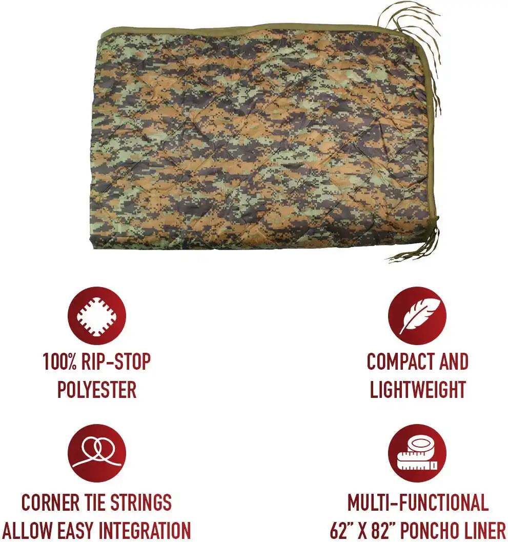 Rothco G.i. Type Camo Poncho Liner