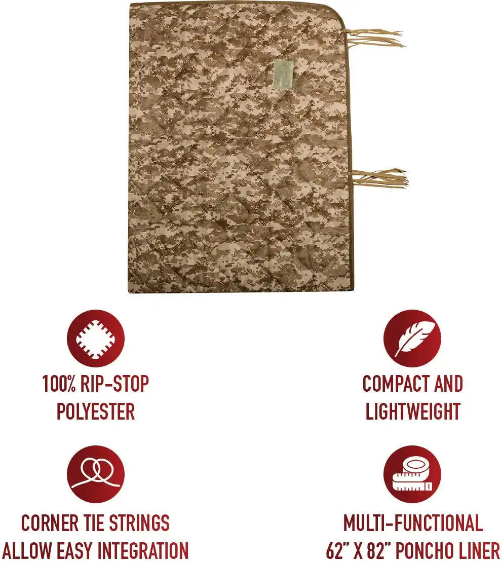 Rothco G.i. Type Camo Poncho Liner