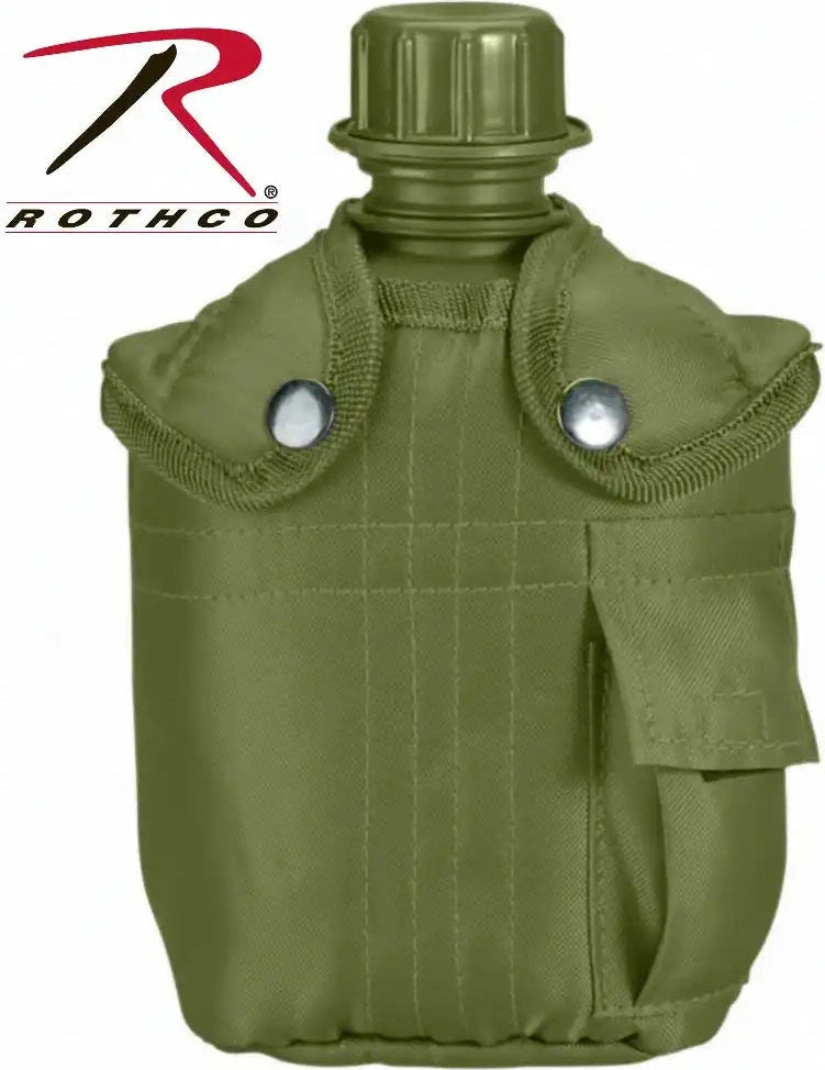 Rothco G.i. Type Canteen & Cover Olive Drab