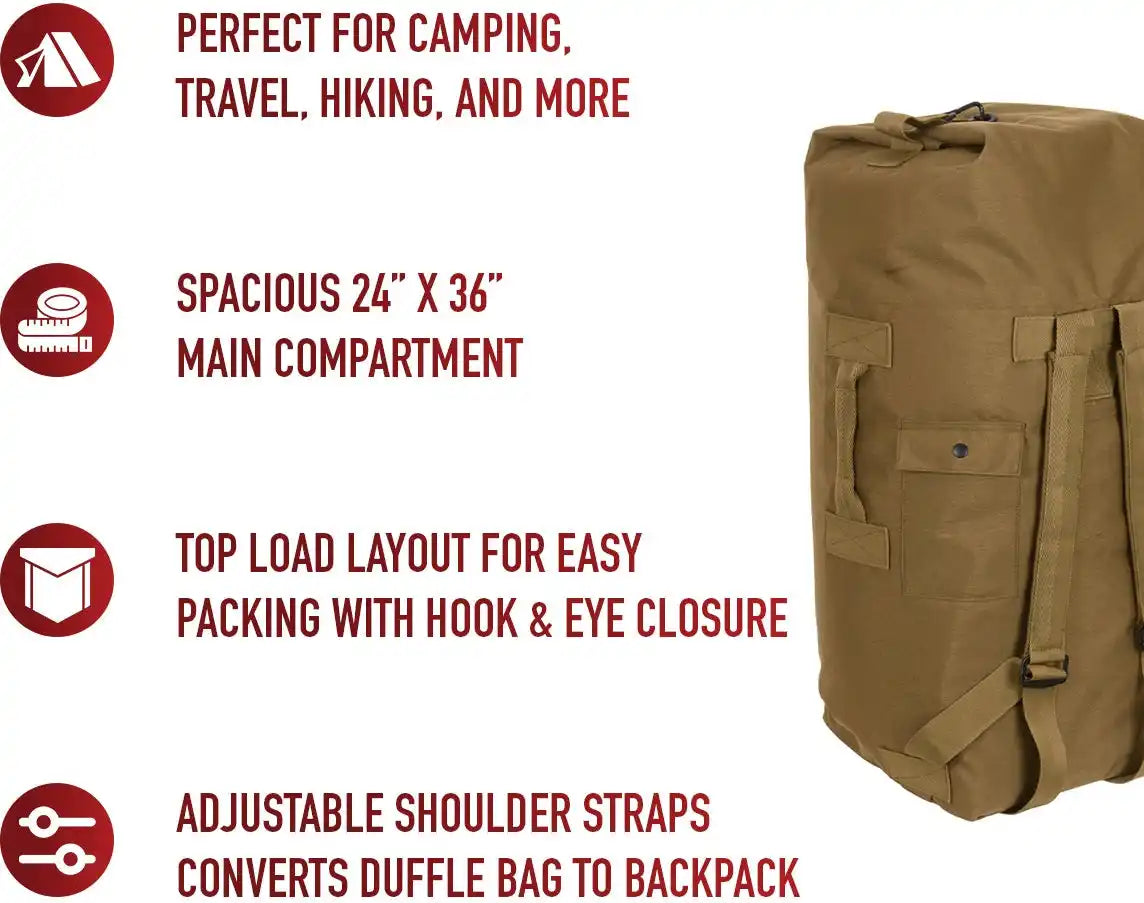 Rothco G.i. Type Enhanced Double Strap Duffle Bag