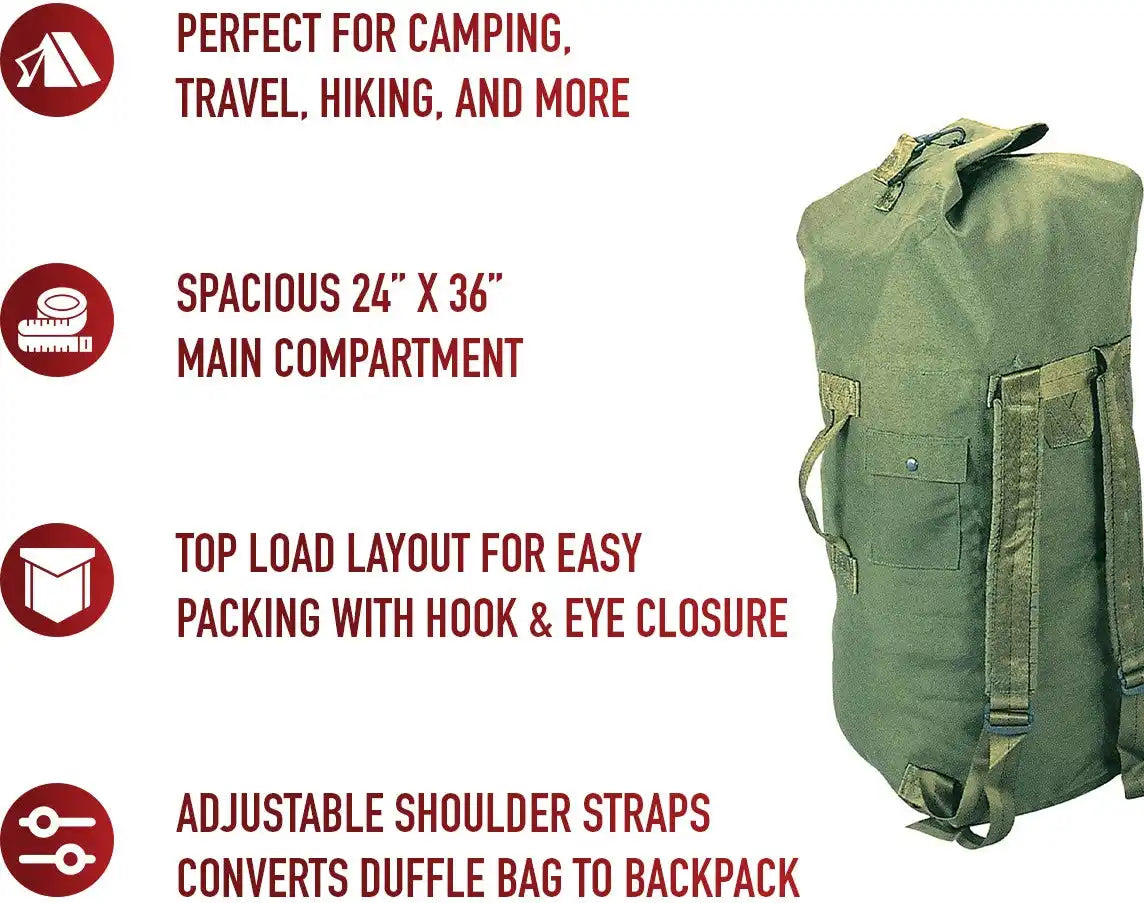 Rothco G.i. Type Enhanced Double Strap Duffle Bag