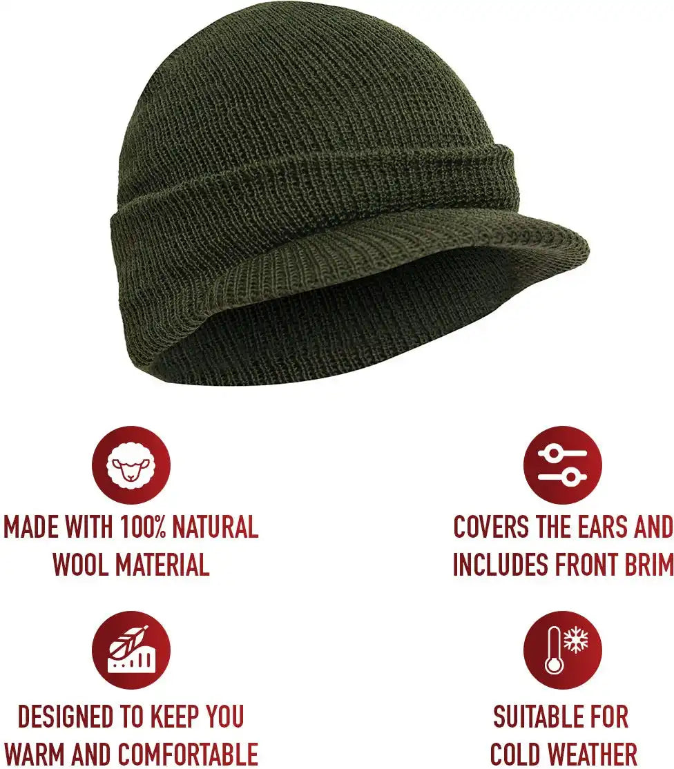 Rothco Genuine G.i. Watch Cap with Brim