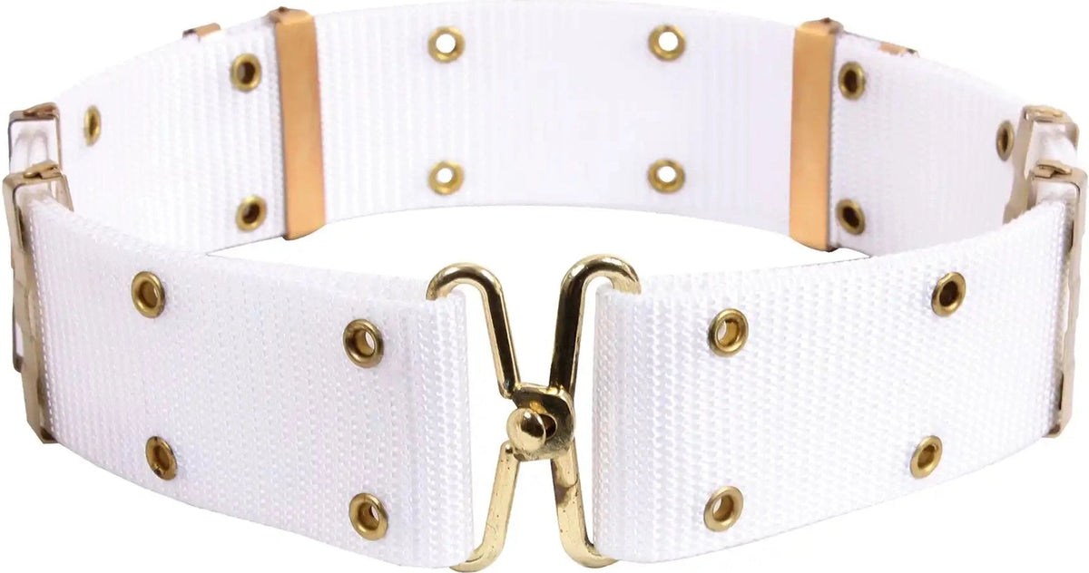 Rothco Gi Style Pistol Belt with Metal Buckles White / l