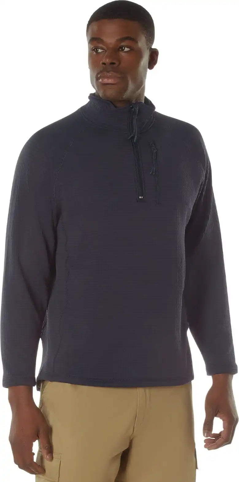 Rothco Grid Fleece Pullover - Midnight Navy Blue / s