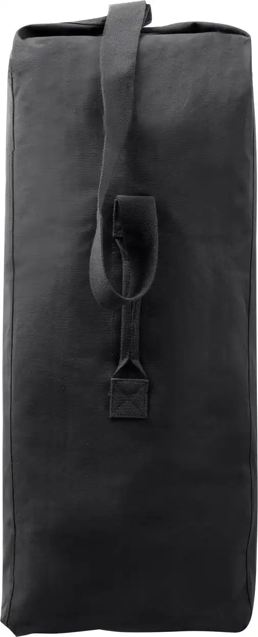 Rothco Heavyweight Top Load Canvas Duffle Bag - Black / 30’’ x 50’’
