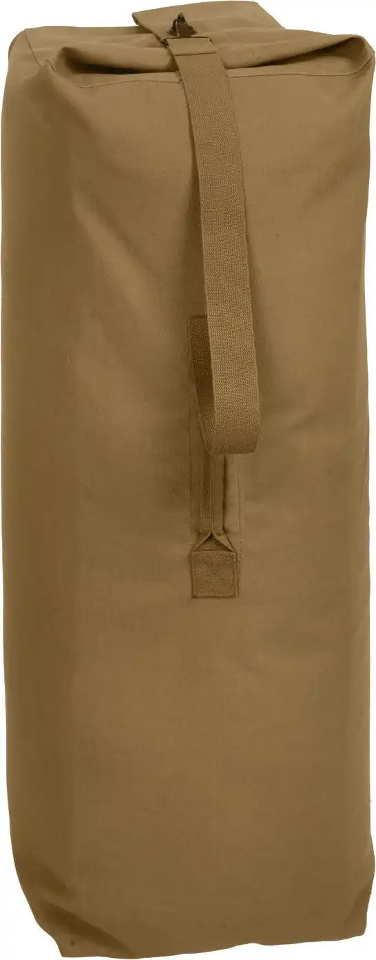 Rothco Heavyweight Top Load Canvas Duffle Bag - Coyote Brown / 30’’ x 50’’
