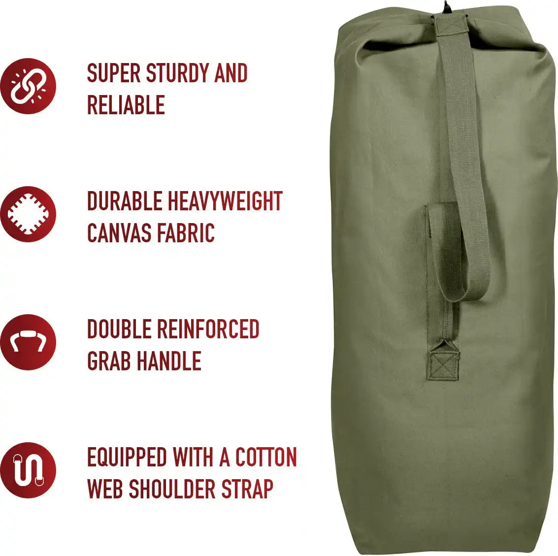Rothco Heavyweight Top Load Canvas Duffle Bag