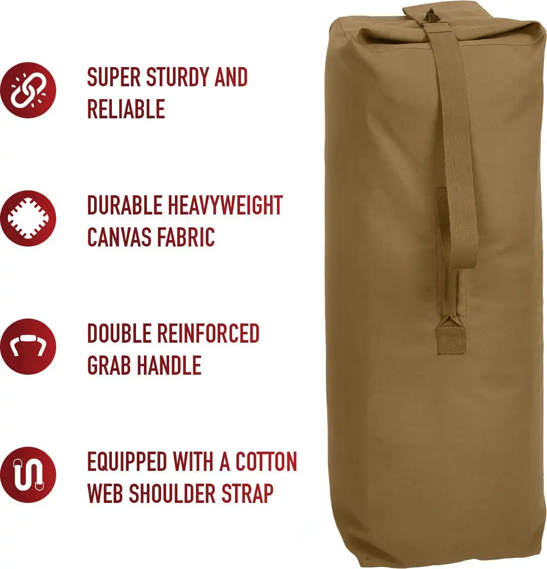 Rothco Heavyweight Top Load Canvas Duffle Bag