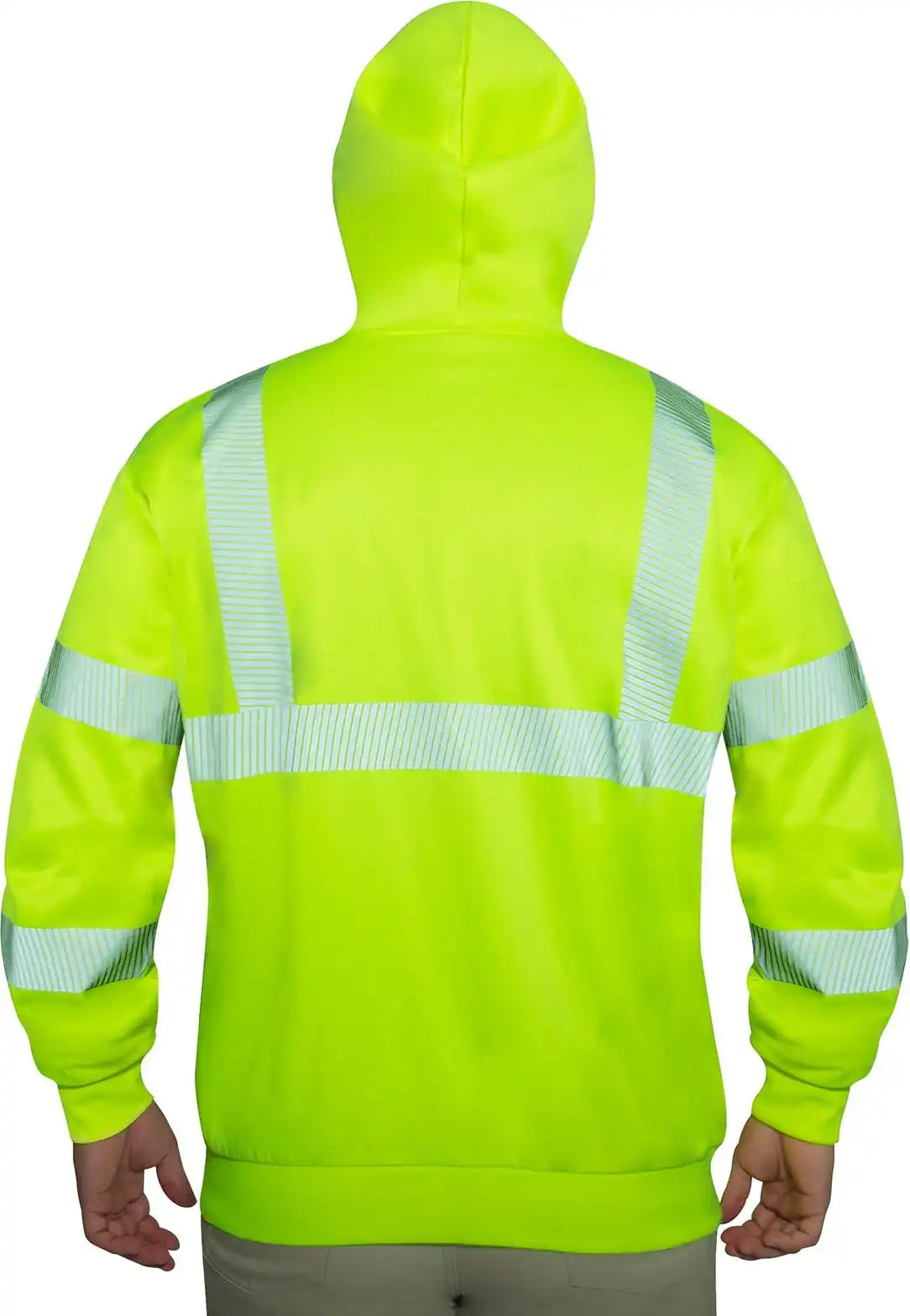 Rothco Hi Vis Performance Zipper Sweatshirt Safety Green