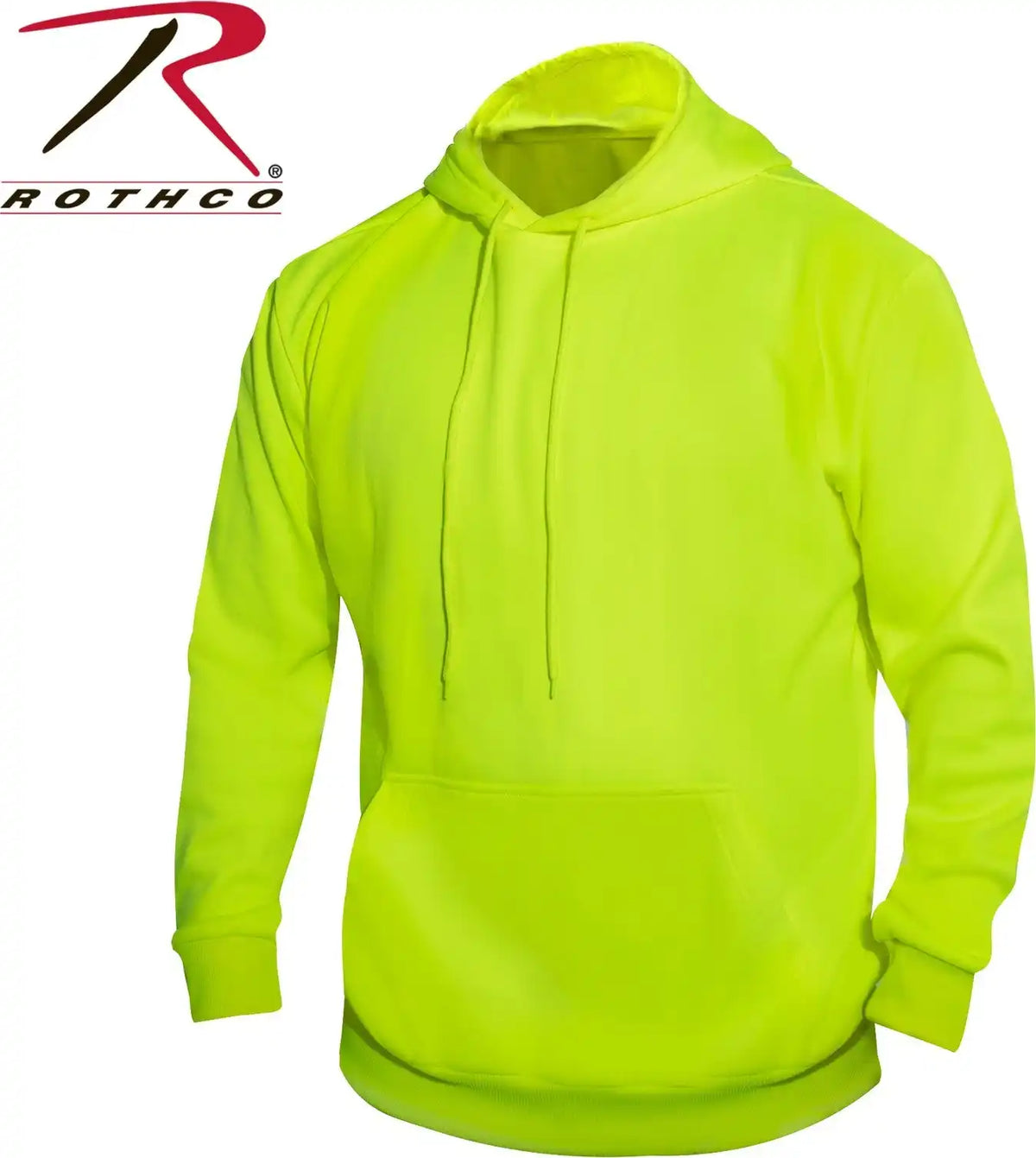 Rothco High-vis Performance Hooded Sweatshirt - Safety Green