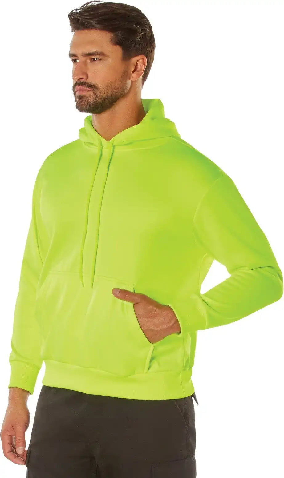 Rothco High-vis Performance Hooded Sweatshirt - Safety Green