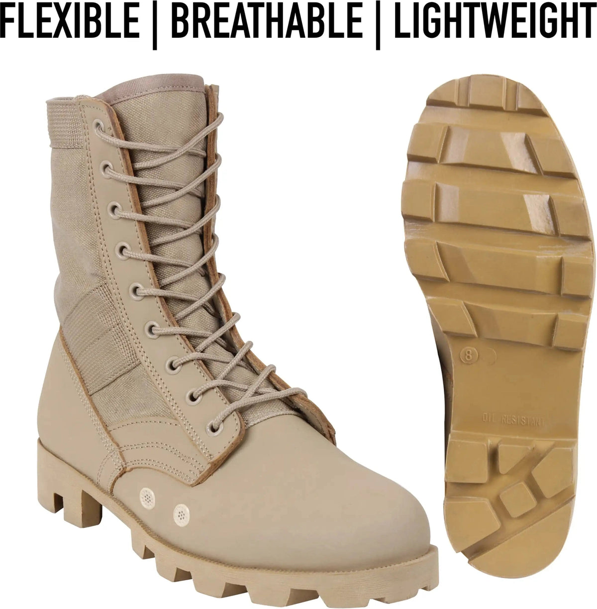 Rothco Jungle Boots - 8 Inch