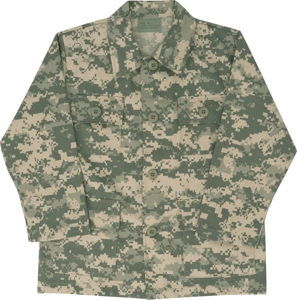 Rothco Kids Camo Bdu Shirt - Acu Digital / s