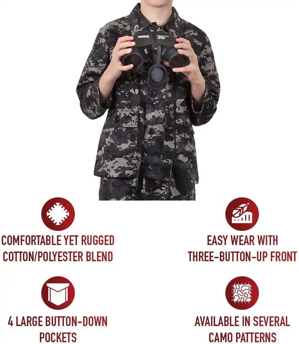 Rothco Kids Camo Bdu Shirt