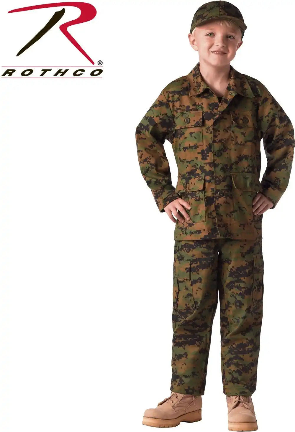 Rothco Kids Camo Bdu Shirt