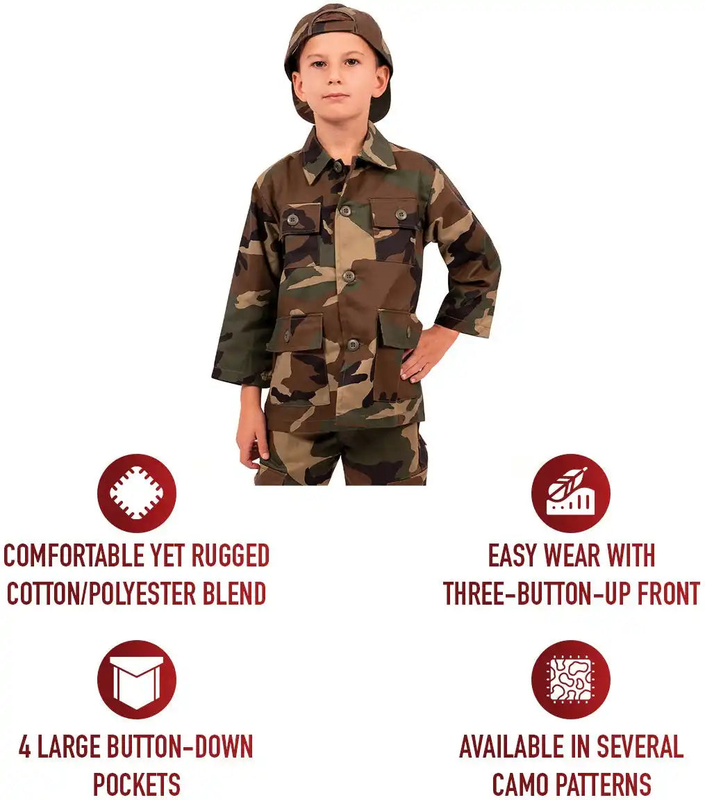 Rothco Kids Camo Bdu Shirt