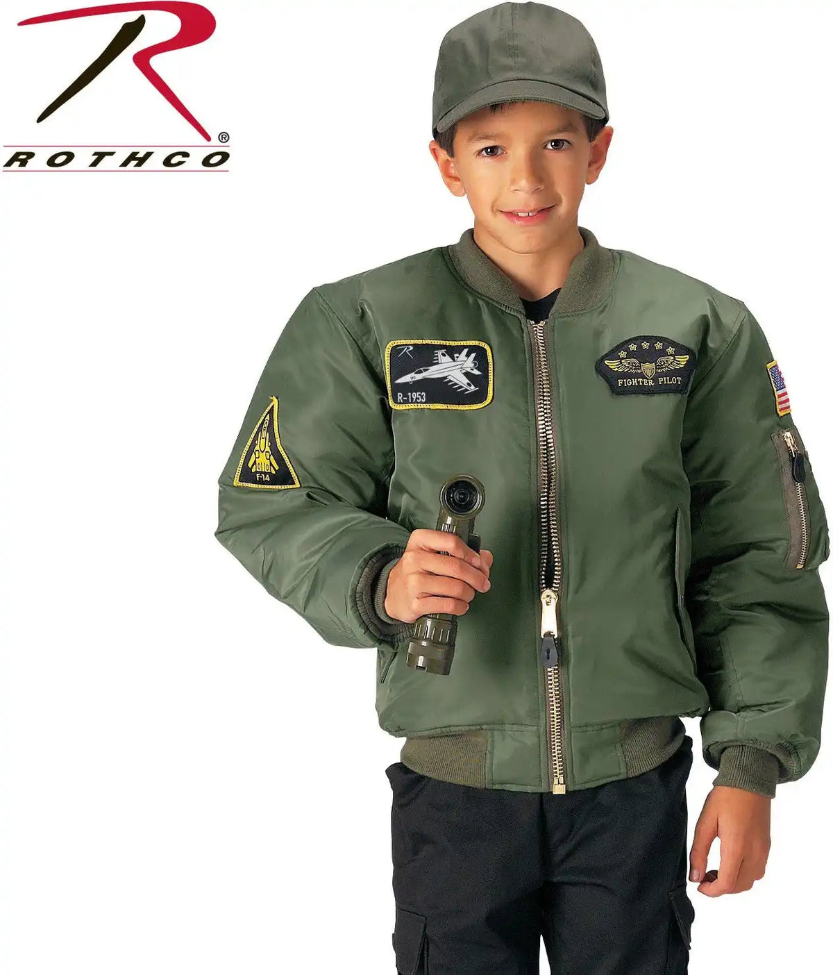 Rothco Kids Flight Jacket with Patches